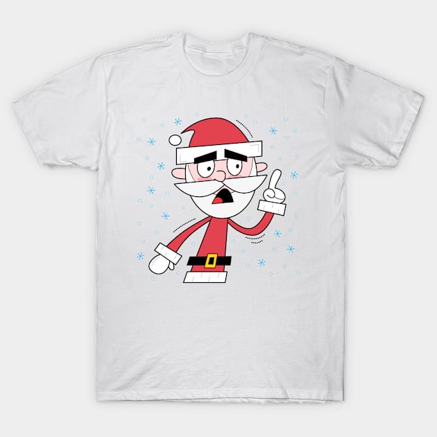 Grumpy Santa T-Shirt by Andy McNally